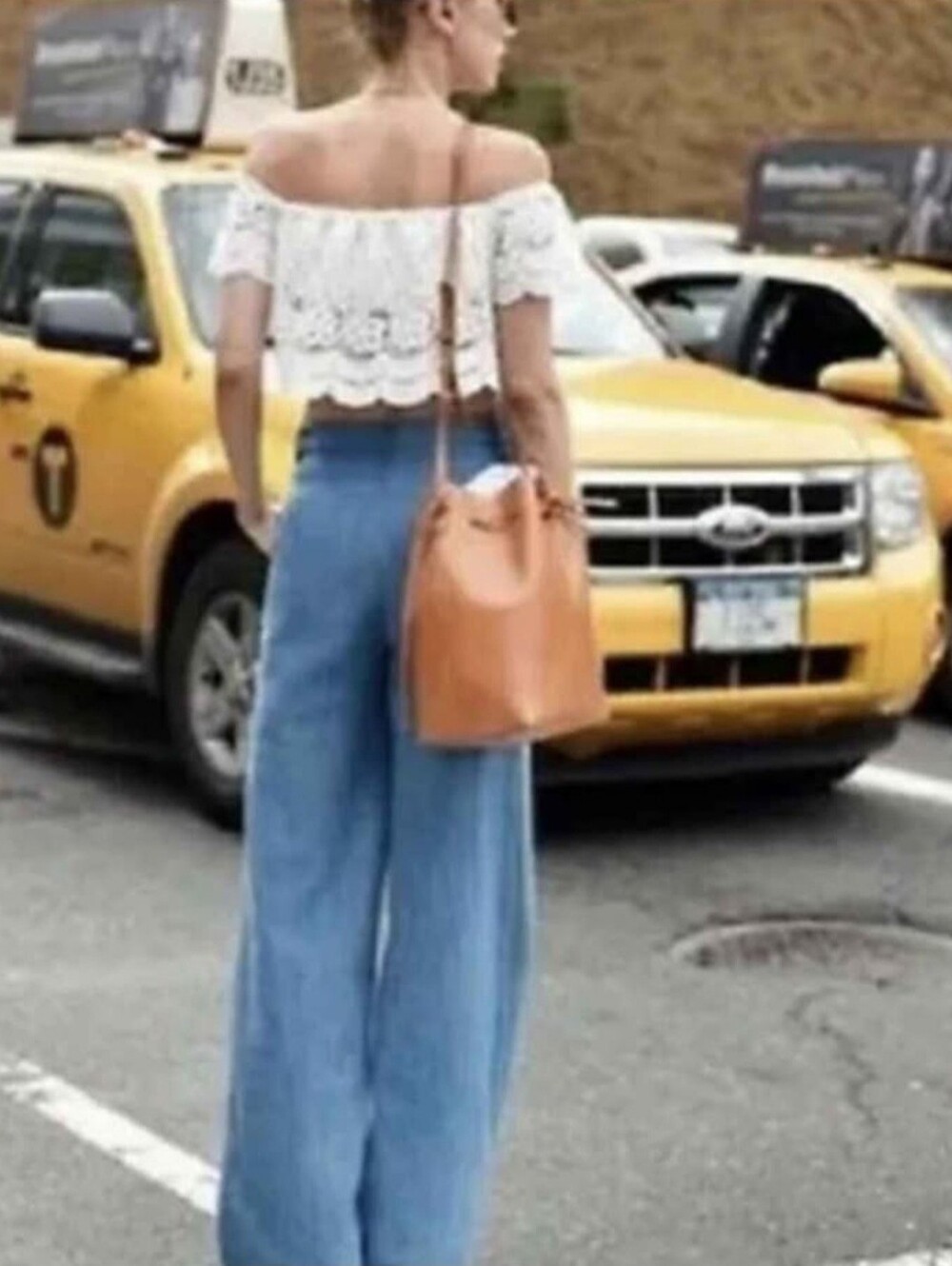 Merona Light Blue Wide-Leg High-Waist Pants Size M
